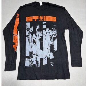 Lane Seven NCT 127 2 Baddies Long Sleeve Graphic Tee Black Orange Small LS15009